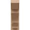 Ekena Millwork 8-in W x 24-in D x 24-in H Balboa Slat Rough Cedar Woodgrain TimberThane Outlooker, Primed Tan OUTUR080X24X24BOA24RCPR - alternate 6